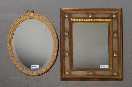 2 French Gold Framed Mirrors