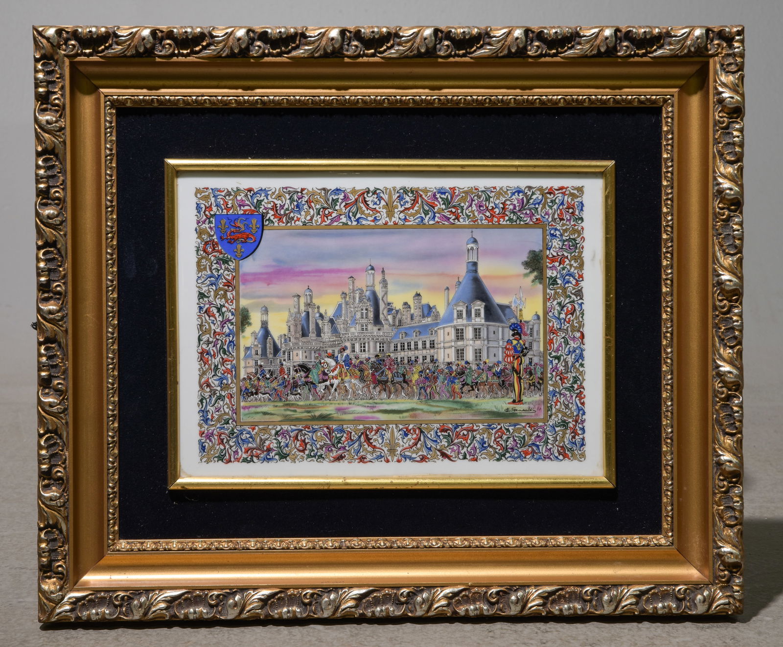 "Chateau de Chambord" Framed Porcelain Art (1 of 4)