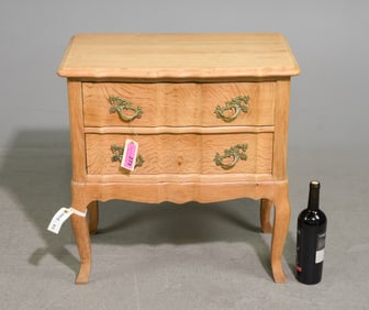 Danish Oak Two Drawer Occasional Chest / Nightstand
