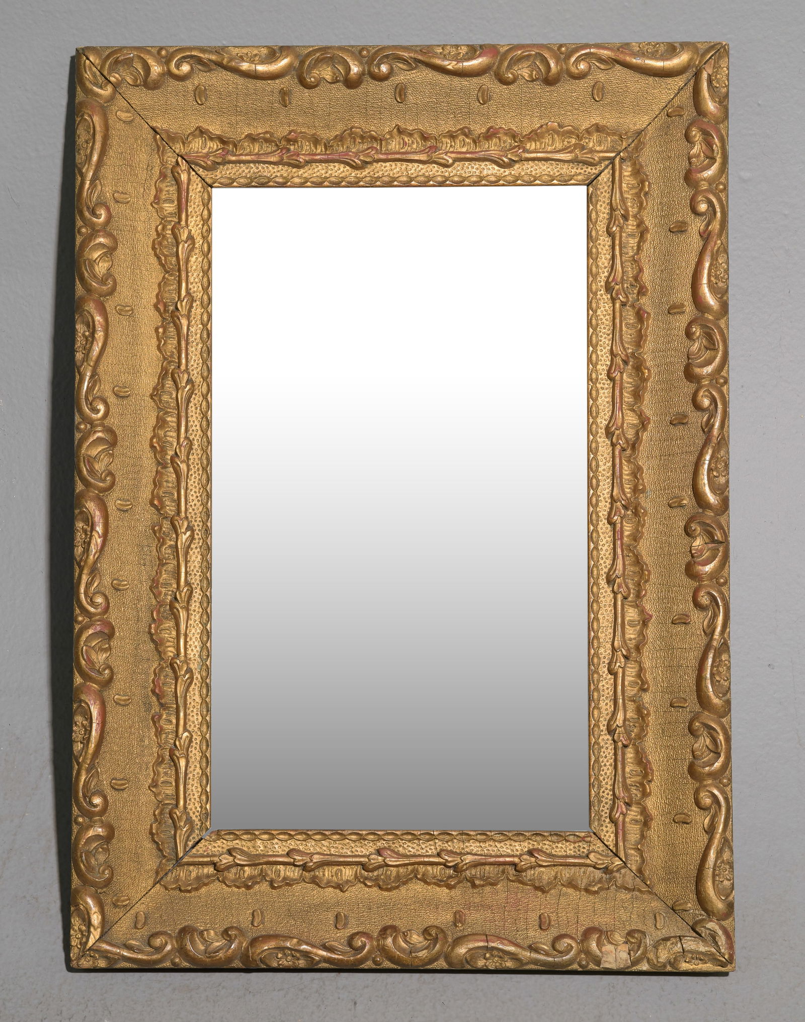 French Gold Framed Small Mirror (1 of 3)