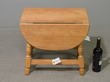 Danish Oak Petite Drop Leaf Table
