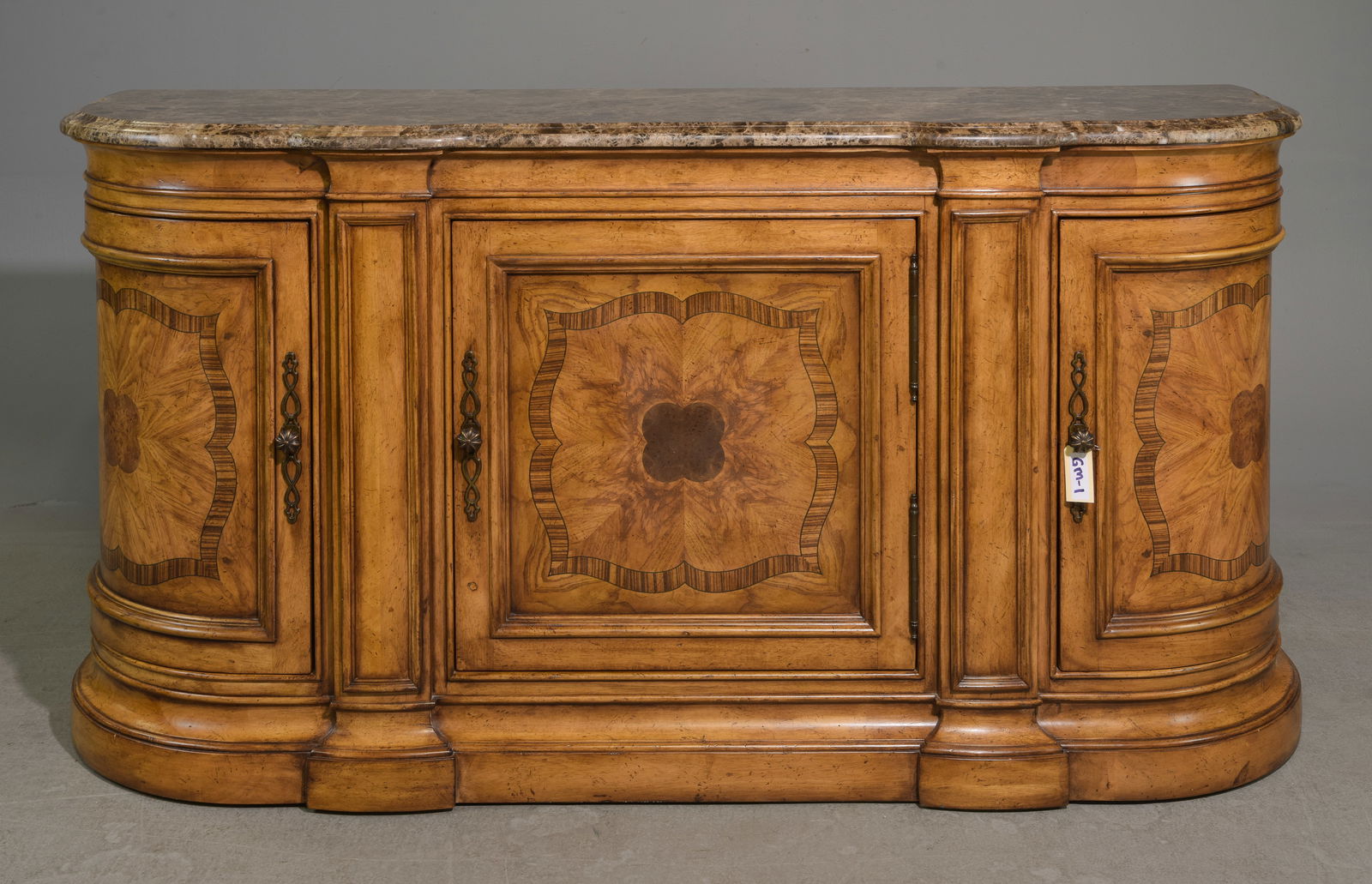 Thomasville Curved Marble Top Sideboard / Server