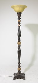 Italian / French Style Torchiere Floor Lamp #1