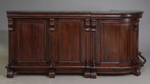 American Green Marble Top Home Bar