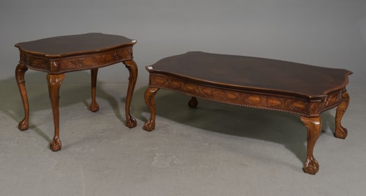 English Style Ball & Claw Coffee Table & End Table