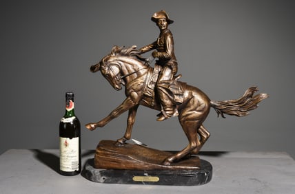 F. Remington Style "Cowboy" Bronze