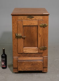 American Oak Ice Box By The New Iceberg