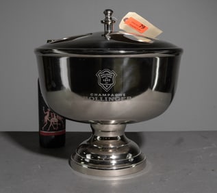 Bollinger Champagne Silverplate Cellarette