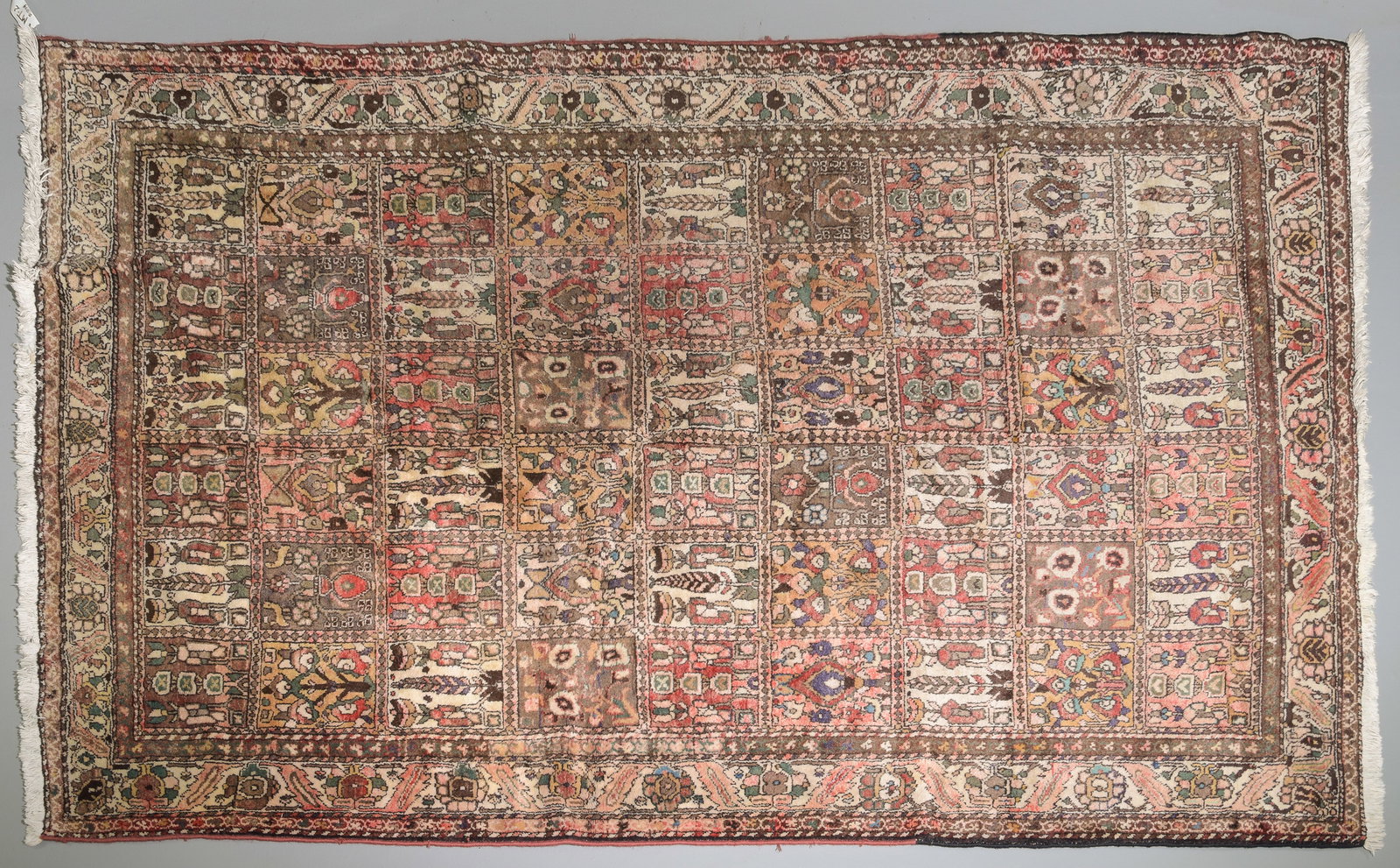 Antique Persian Garden Panel Design Bakhtiari Rug (1 of 3)