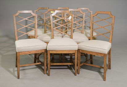 Set of 8 Diamond Back Dining Chairs