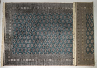 Hand Knotted Bokhara Room Size Rug - 15'11 x 9'2