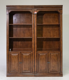 Hooker Furniture Two Part Bookshelf / Display Cabinet