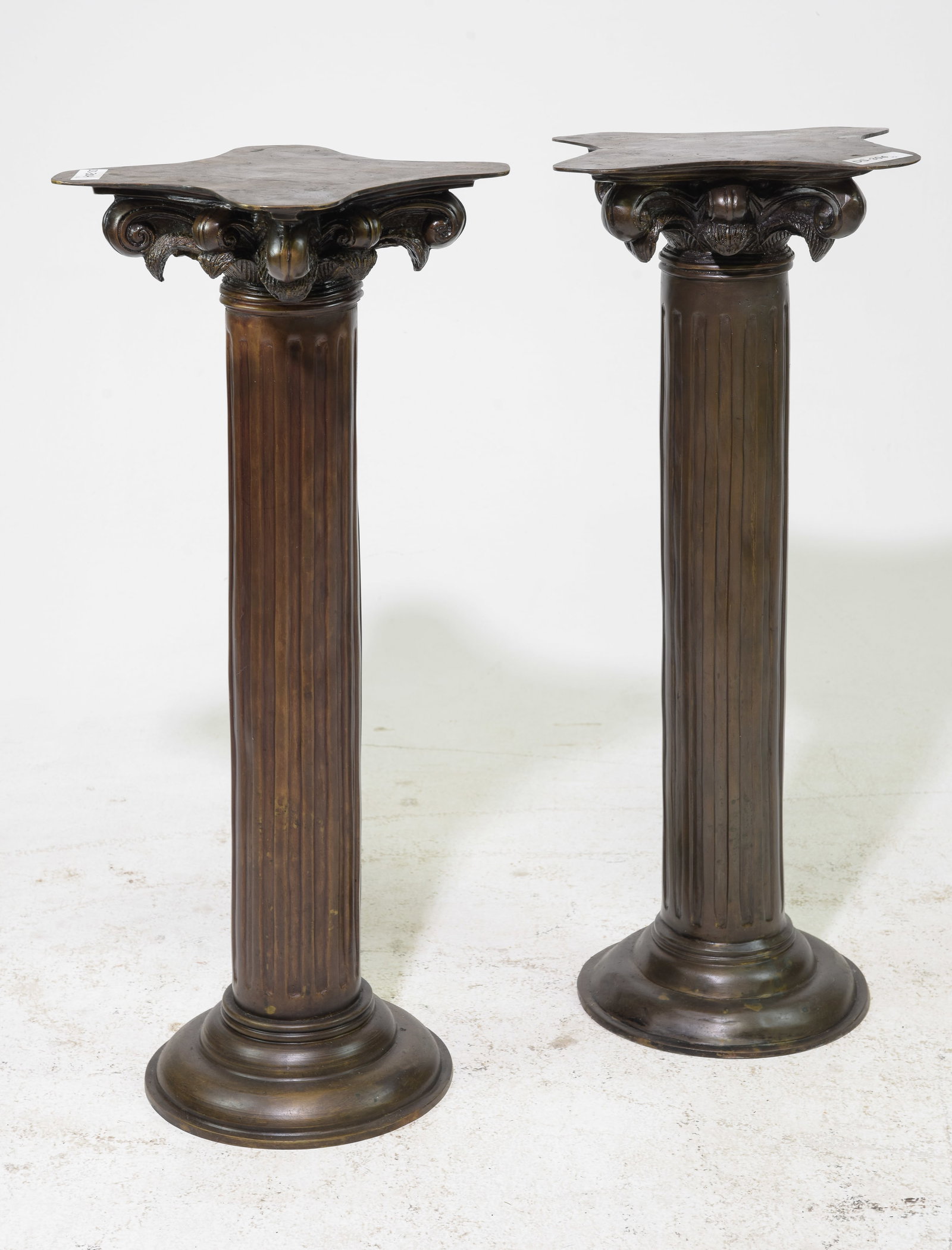 Pair of Cast Bronze / Metal Column Pedestals (1 of 7)