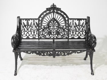 French Style Cast Iron Garden / Park Bench