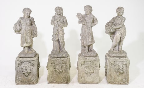 The Four Seasons Cast Stone / Concrete Garden Statues