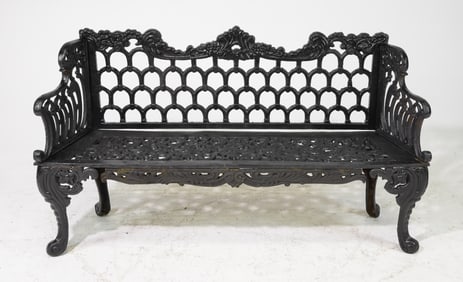 French Style Cast Iron Garden / Park Bench