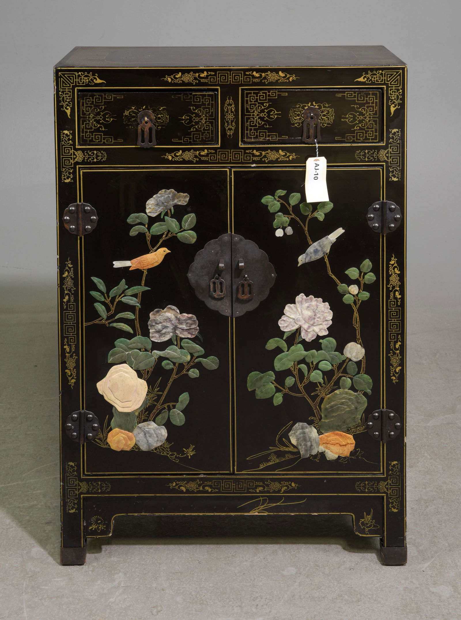 Asian Occasional / Hall Cabinet with Stone Adornments (1 of 5)