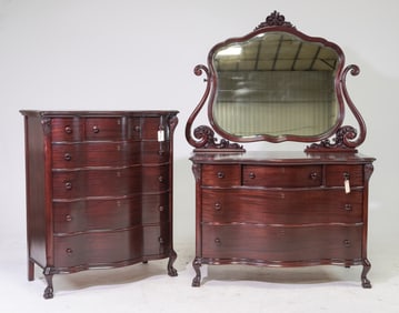 Rosewood Dressing Chest & Tall Boy / Chest