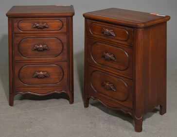 American Black Walnut Pair of Chests / Nightstands