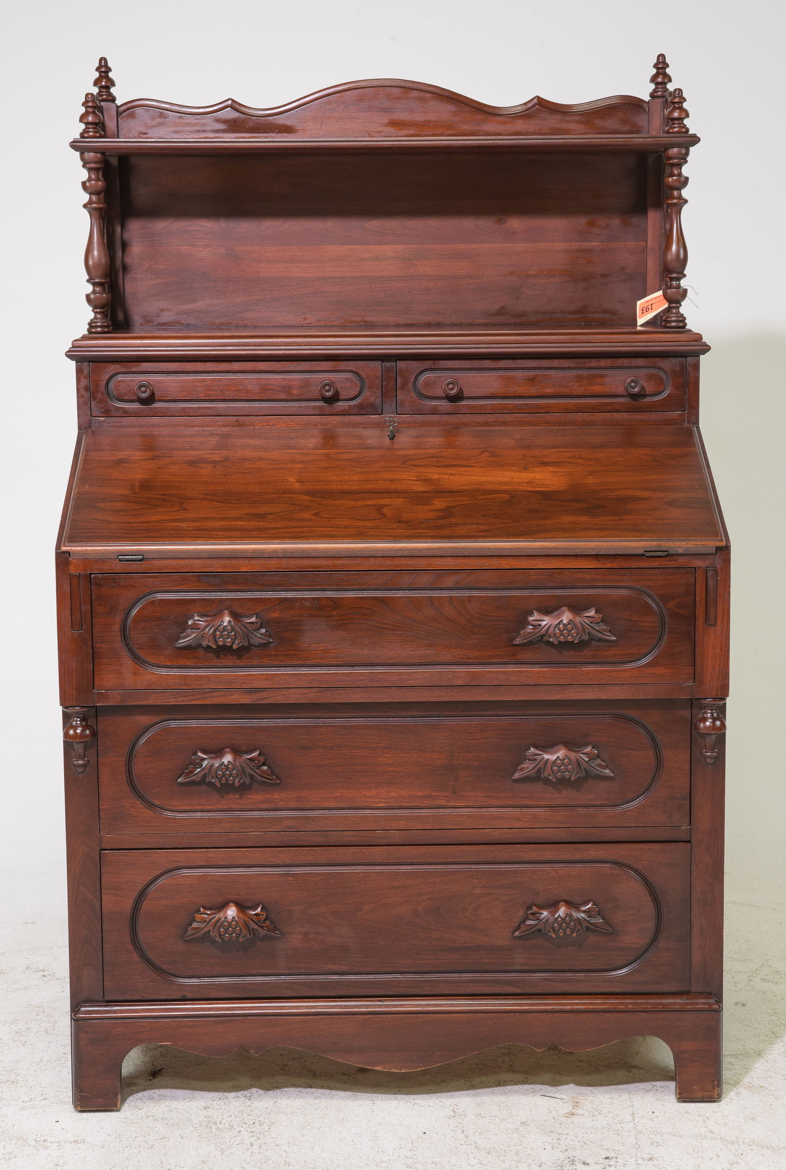 American Black Walnut Drop Front Desk / Bureau (1 of 8)