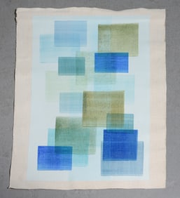 Oil On Linen Canvas " Untitled " By Nathalie Lesage