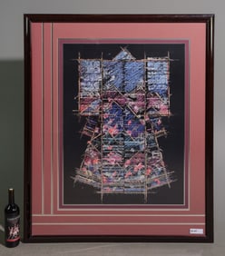 Framed Print "Black Kimono" W. Gatewood
