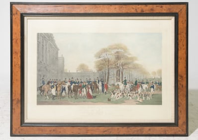 " The Meet At Badminton" Framed Engraving