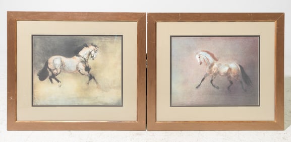 Two Framed Galloping / Trotting Horse Prints