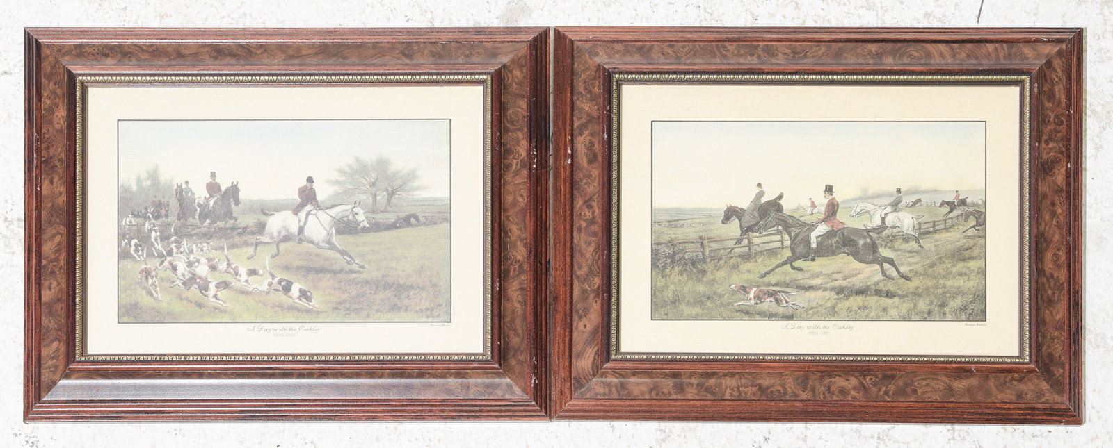 Two Thomas Blinks Framed Hunting Lithographs (1 of 6)