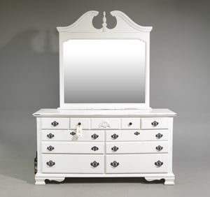 American Painted Large Dressing Chest