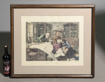 "The Right of Way" Framed Etching c.1800's