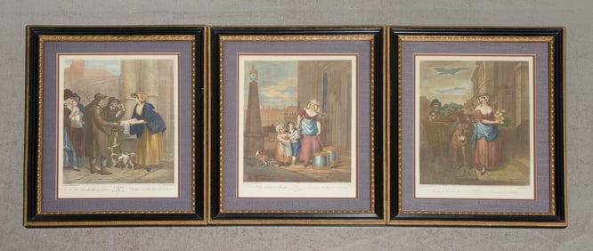 Three Assorted Framed Etchings
