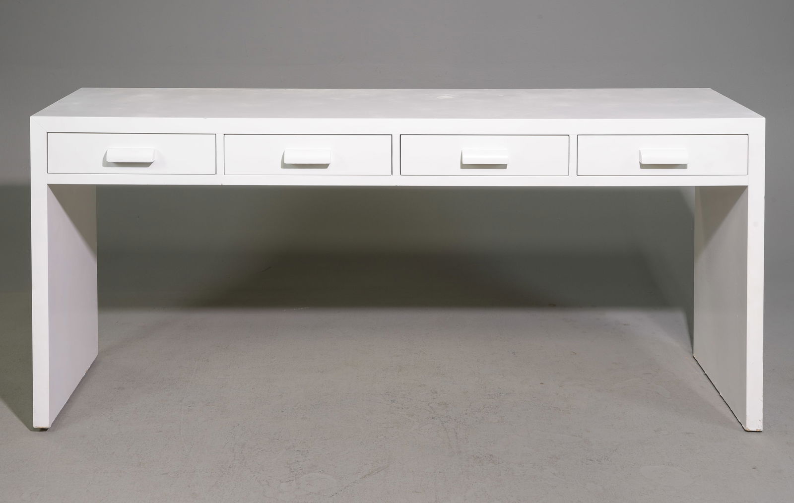 Modern White Hall Table / Console with Four Drawers (1 of 6)