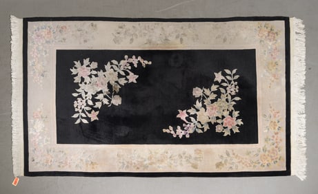 Hand Knotted Floral Pattern Rug - 8'5 x 5'1