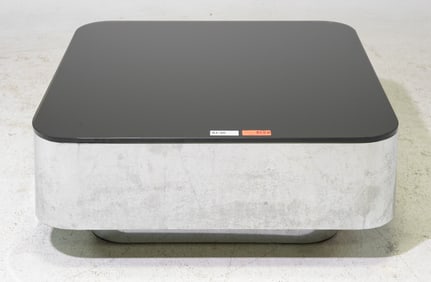 M.F Harry For Stow Davis Chrome & Glass Coffee Table