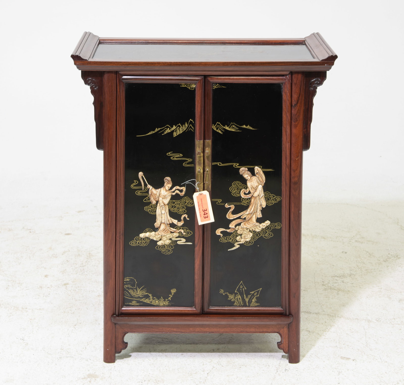 Chinese Two Door Occasional Cabinet (1 of 5)