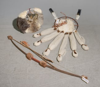 Native American Dream Catcher, Basket & Bow