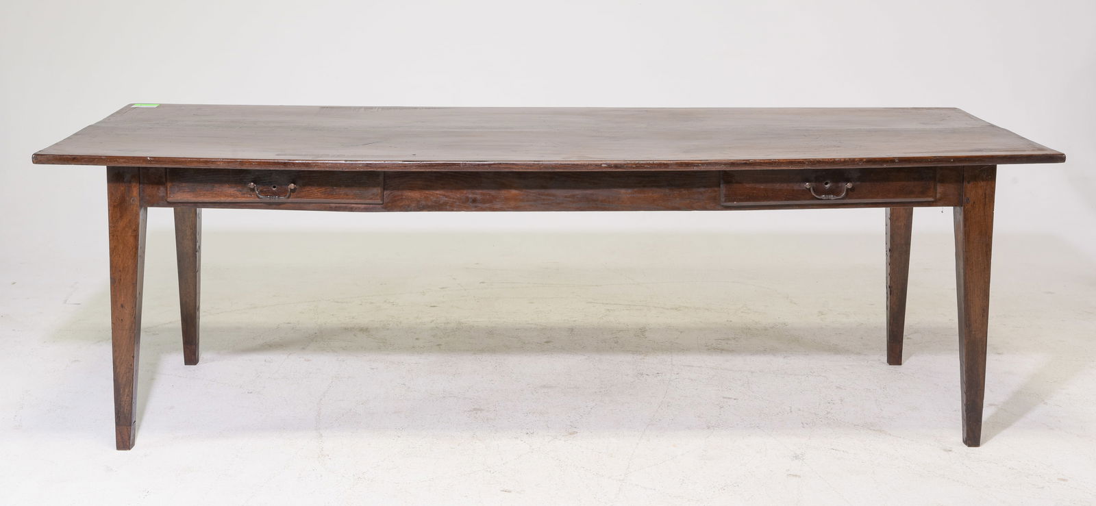 French Solid Oak Farmhouse Table with Drawers (1 of 8)