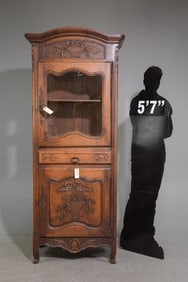 Louis XV Style Oak Vitrine / Cupboard c.1930's