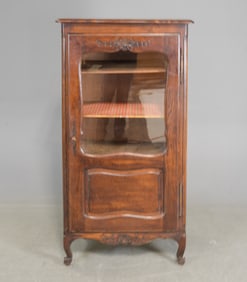 Louis XV Style Oak Vitrine / Cupboard
