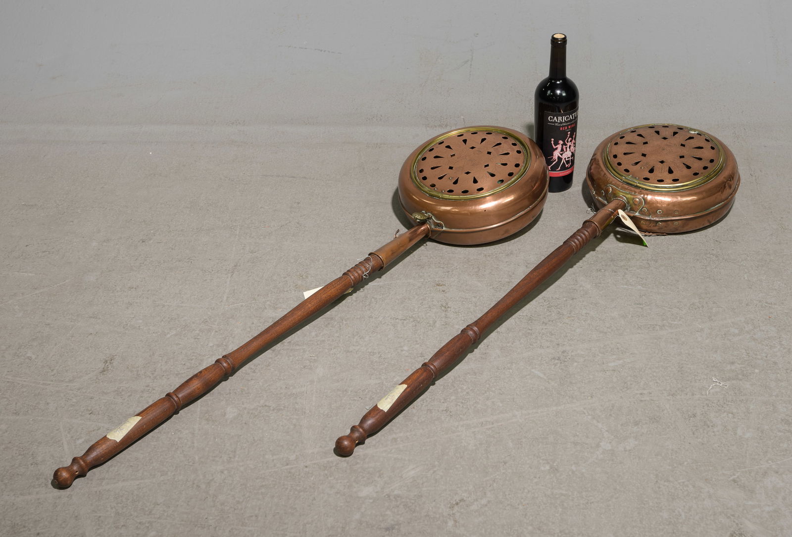 Two French Copper Bed Pans / Warmers (1 of 6)