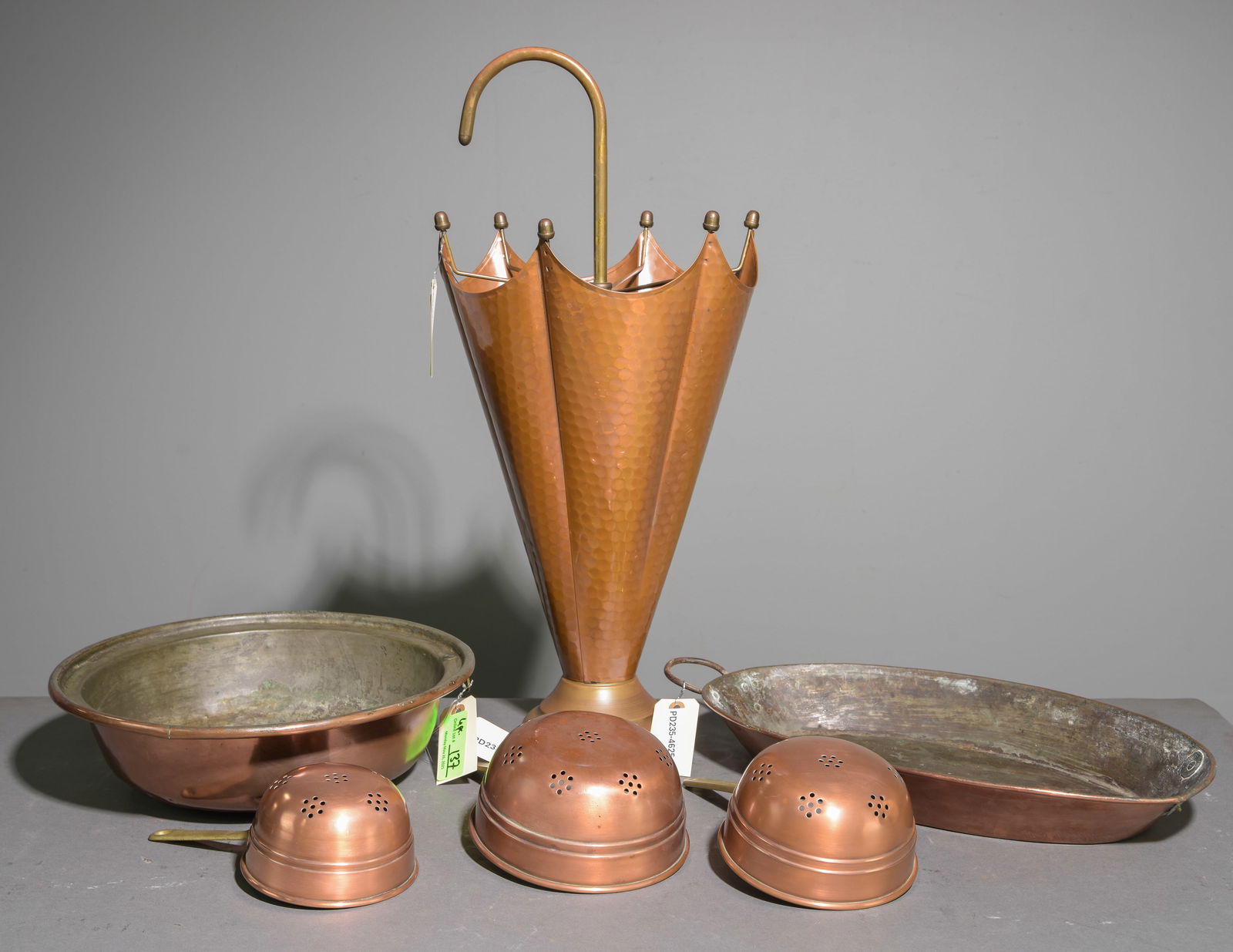 4pcs Assorted French Copper Pans, Strainers, Etc. (1 of 6)