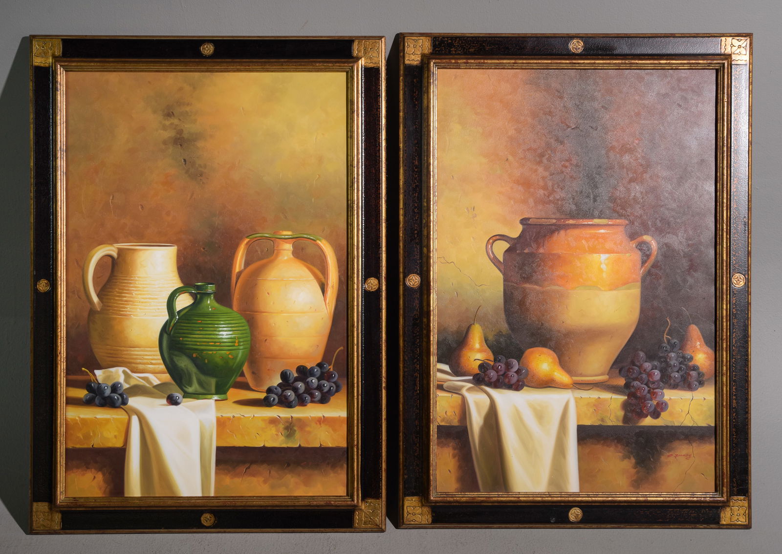 Two Framed Still Life Prints on Canvas (1 of 5)