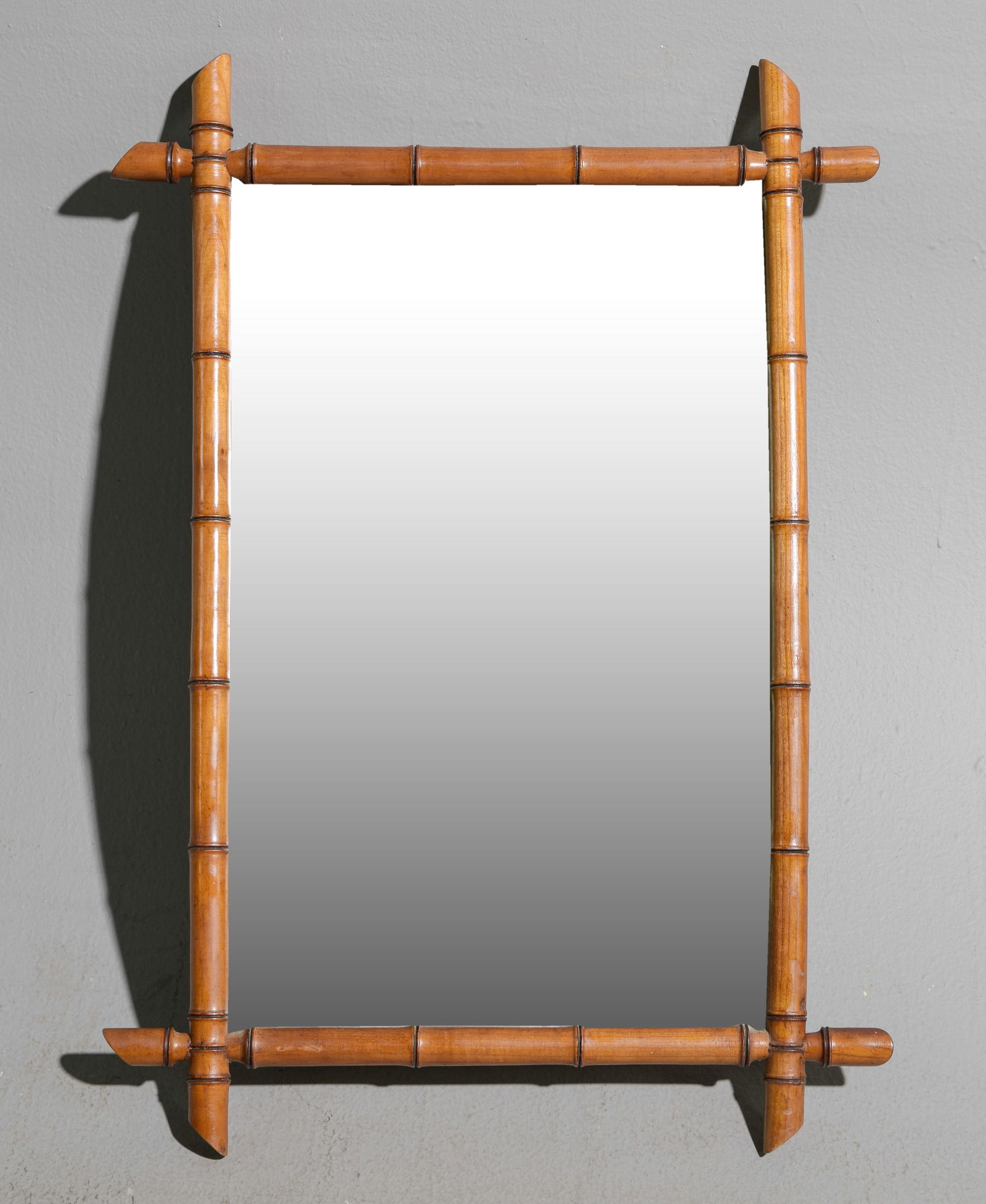 Faux Bamboo Framed Mirror: Faux Bamboo Framed Mirror - 33 in tall x 23 x 2