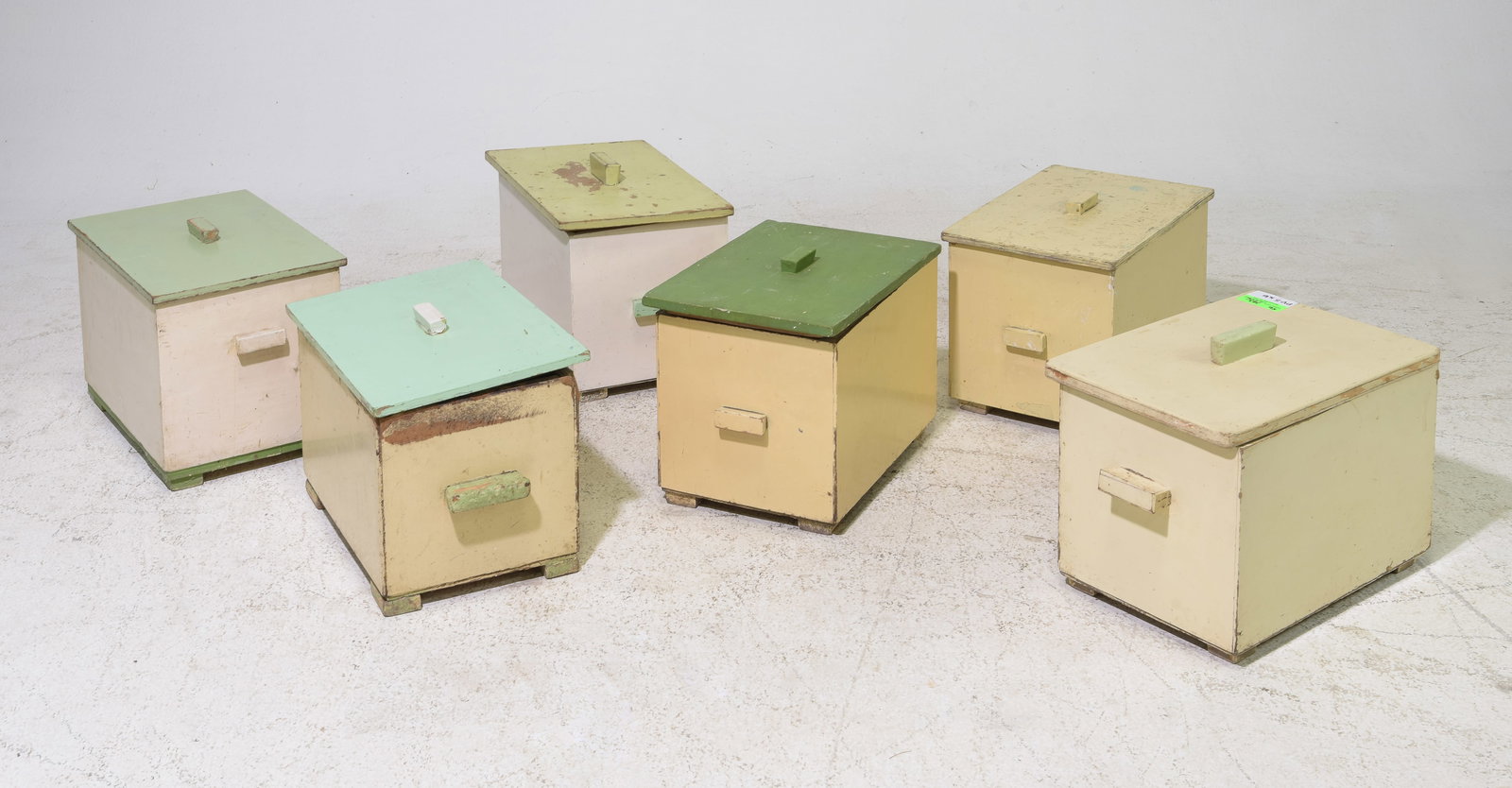Six Assorted Painted Ammo Boxes (1 of 6)