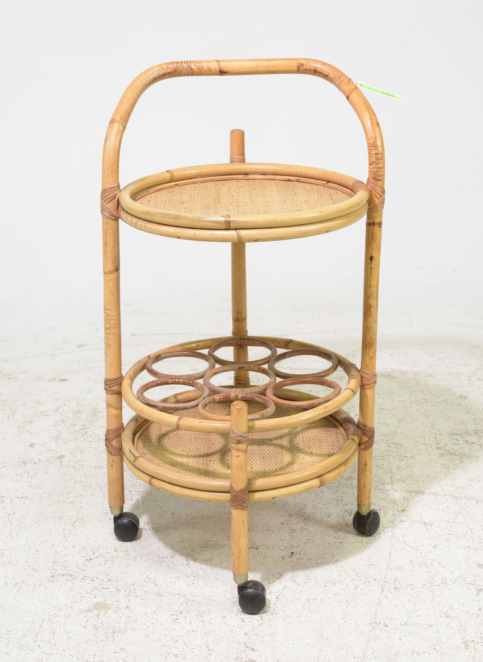 French Bamboo Tiki Style Cocktail / Bar Cart (1 of 4)