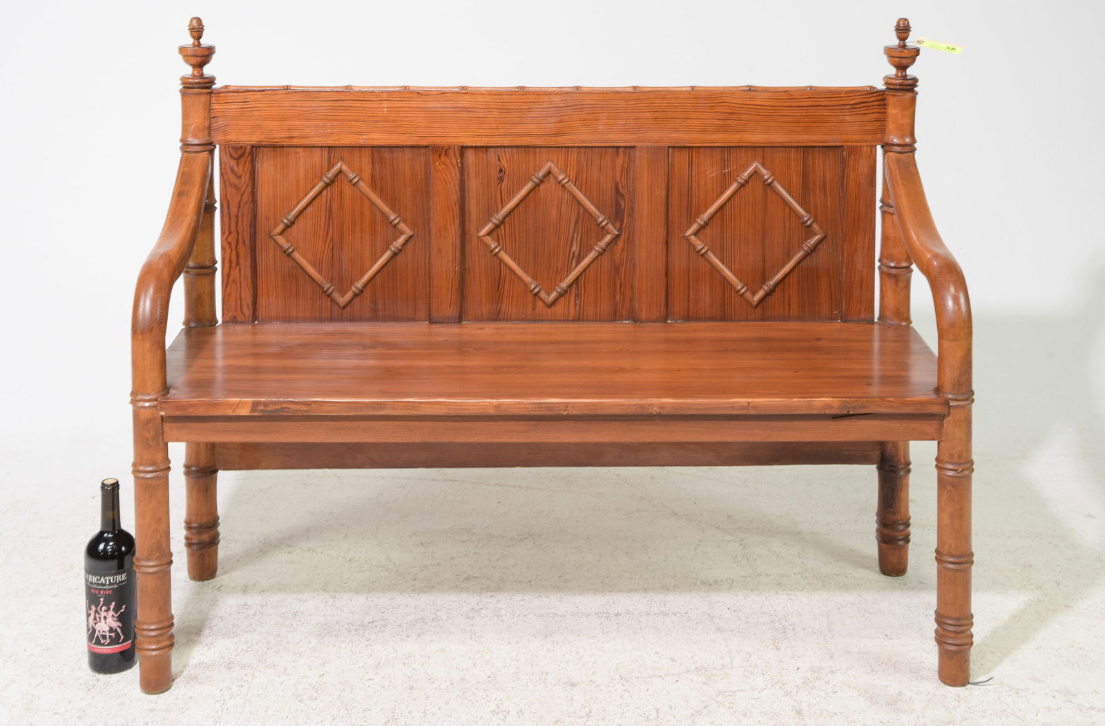 Faux Bamboo Hall Bench (1 of 3)