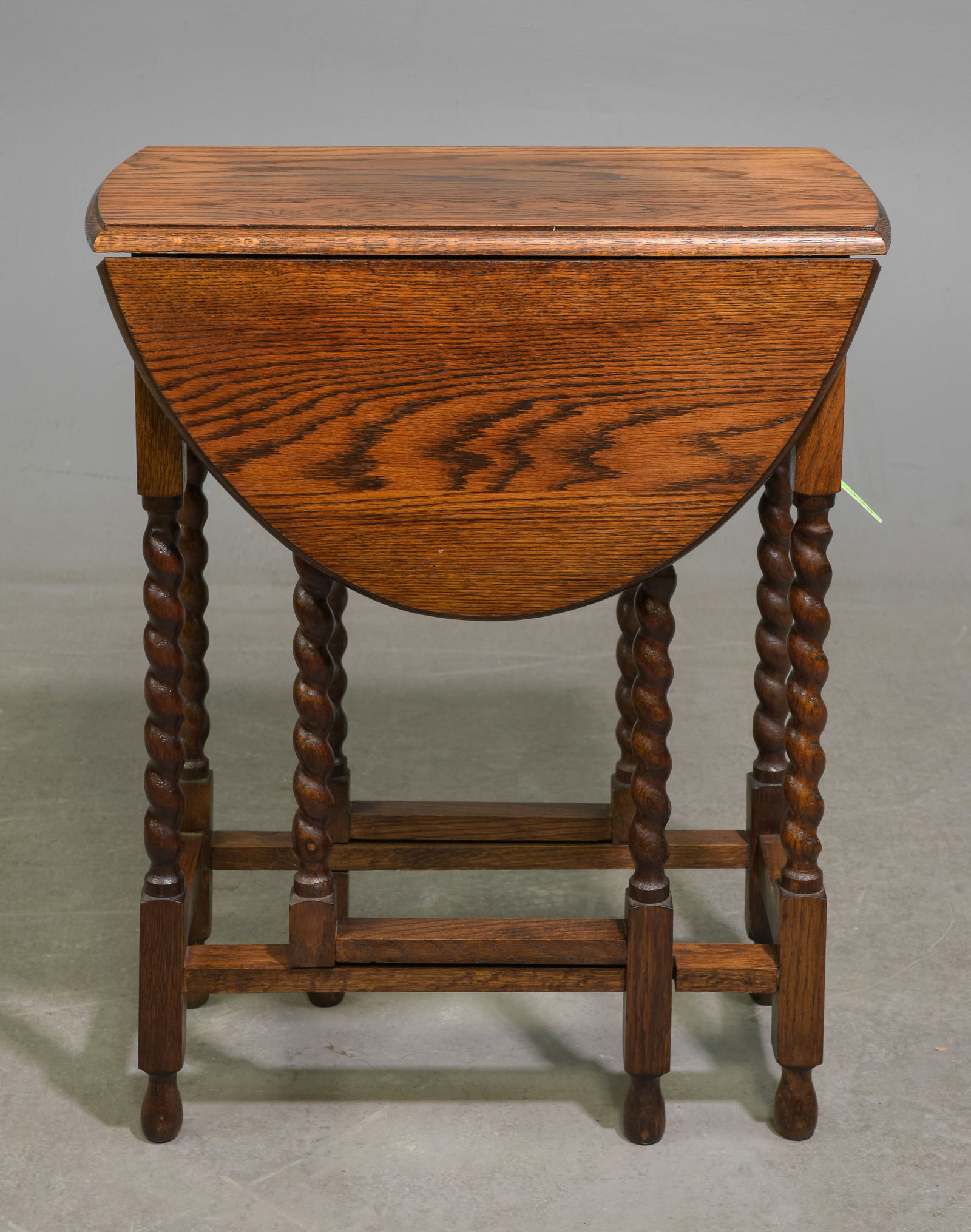 British Oak Barley Twist Drop Leaf Table #3 (1 of 2)