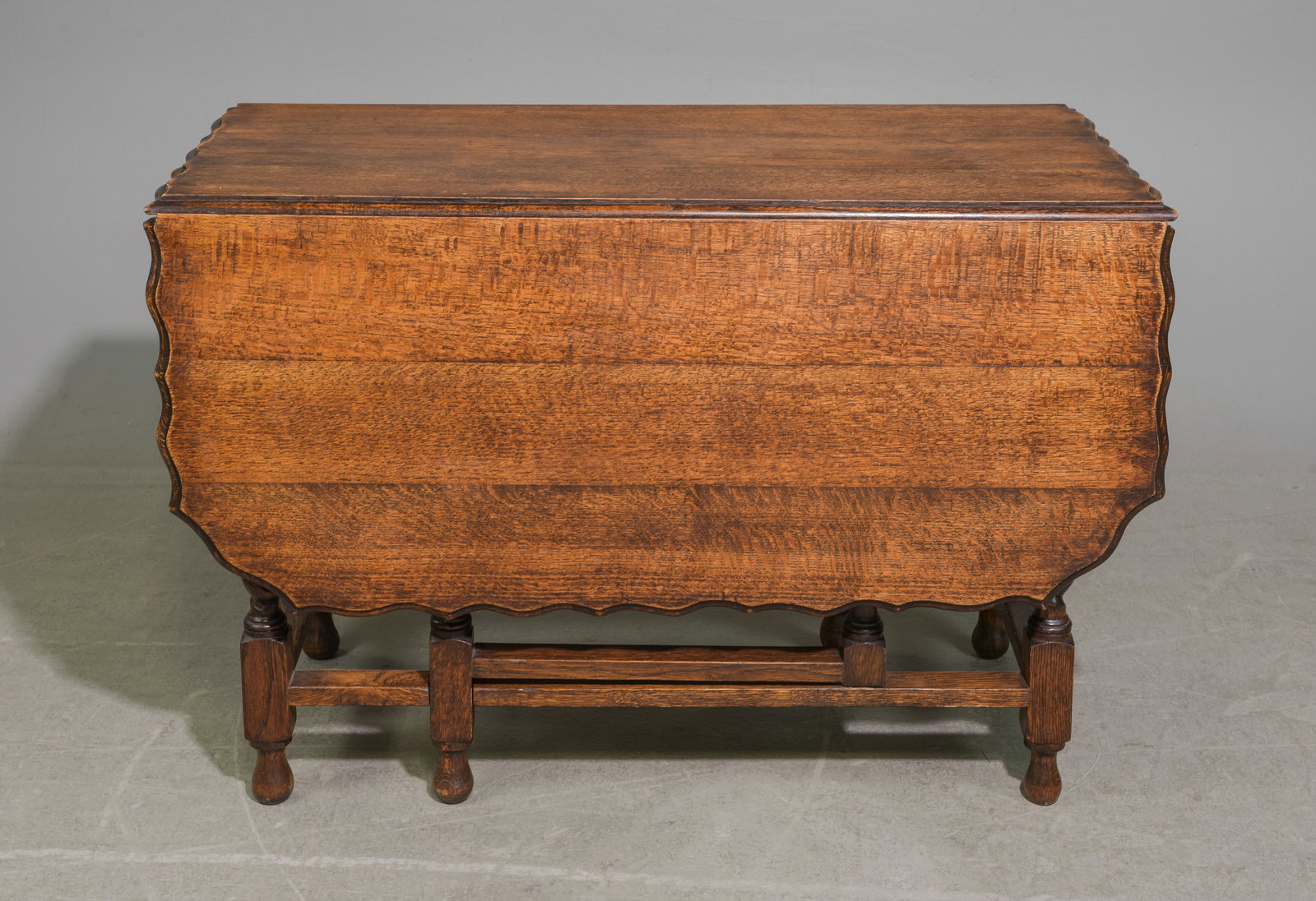 British Large Oak Barley Twist Drop Leaf Table #1 (1 of 4)