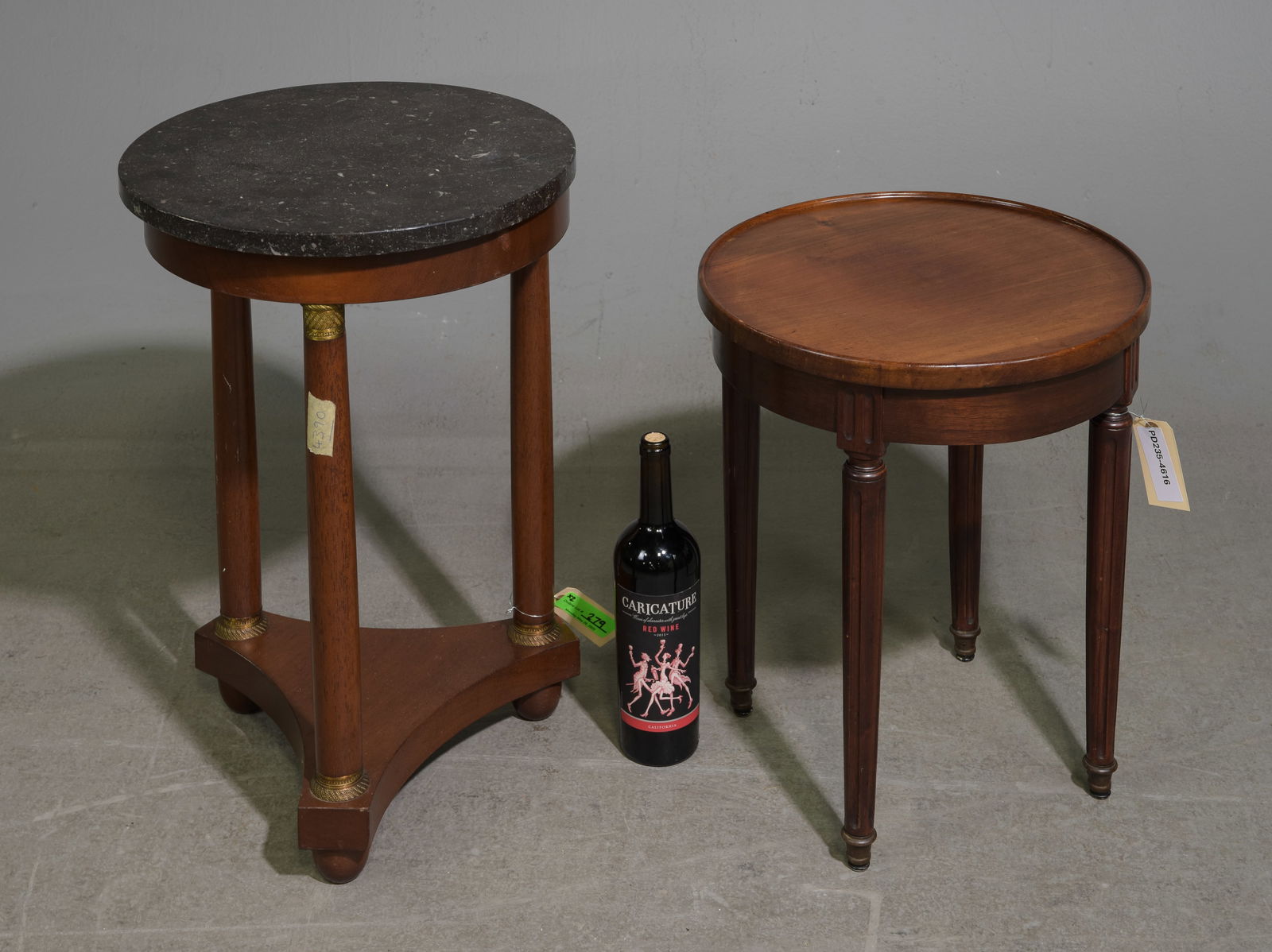 Empire Style Marble Top Side Table & 1 Other (1 of 5)